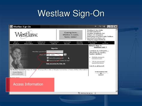 When you click on a link, you will be asked for your Westlaw sign on information. . Westlaw sign on